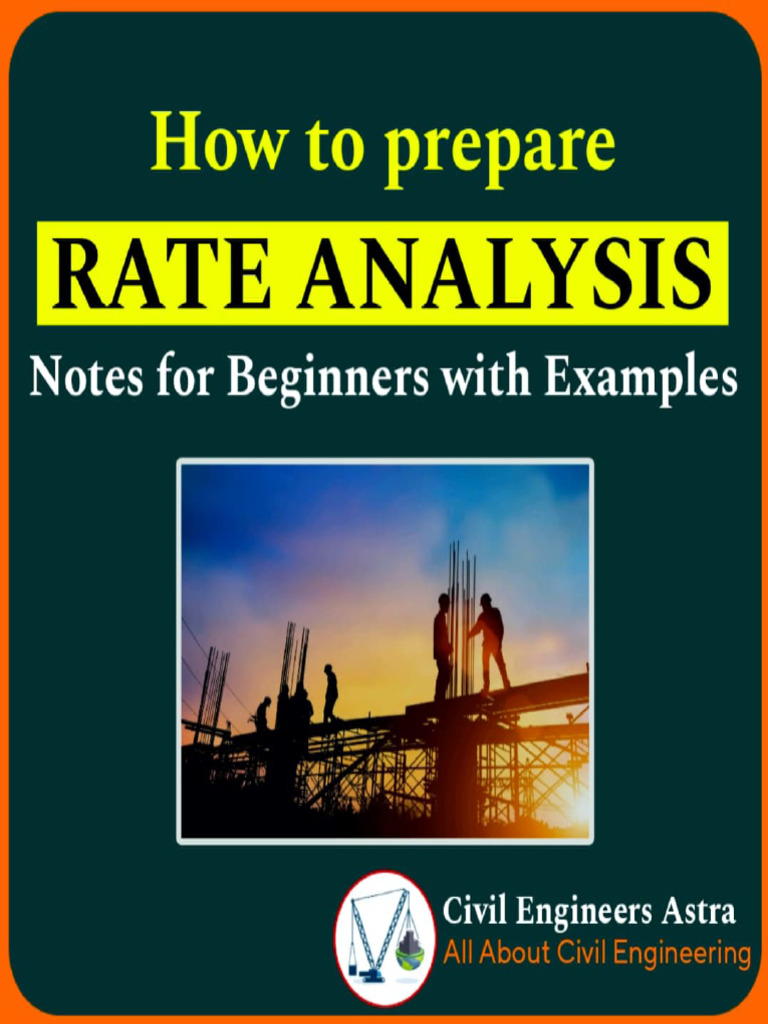 Rate Analysis Notes With Examples | PDF | Cement | Structural Engineering