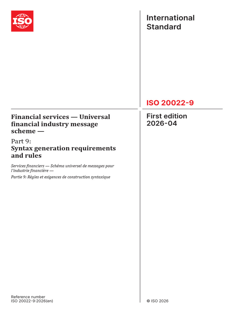 iso-20022-9-2026 | PDF | Xml Schema | Xml