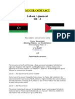 Libya Palestine Labour Agreement