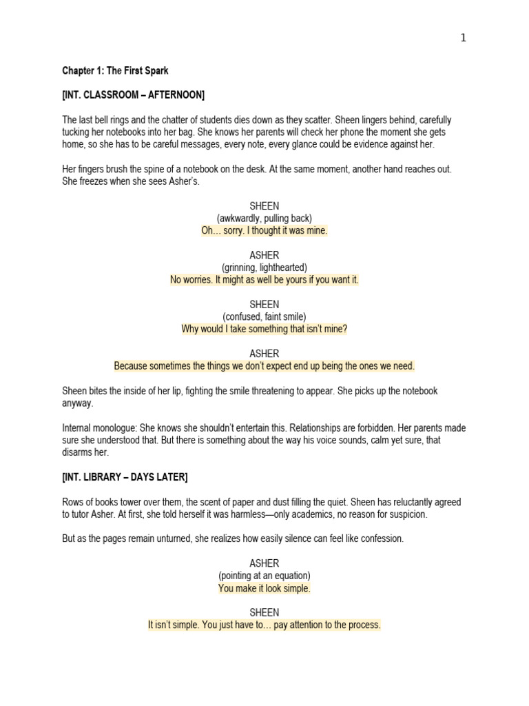 script (1) | PDF | Classroom