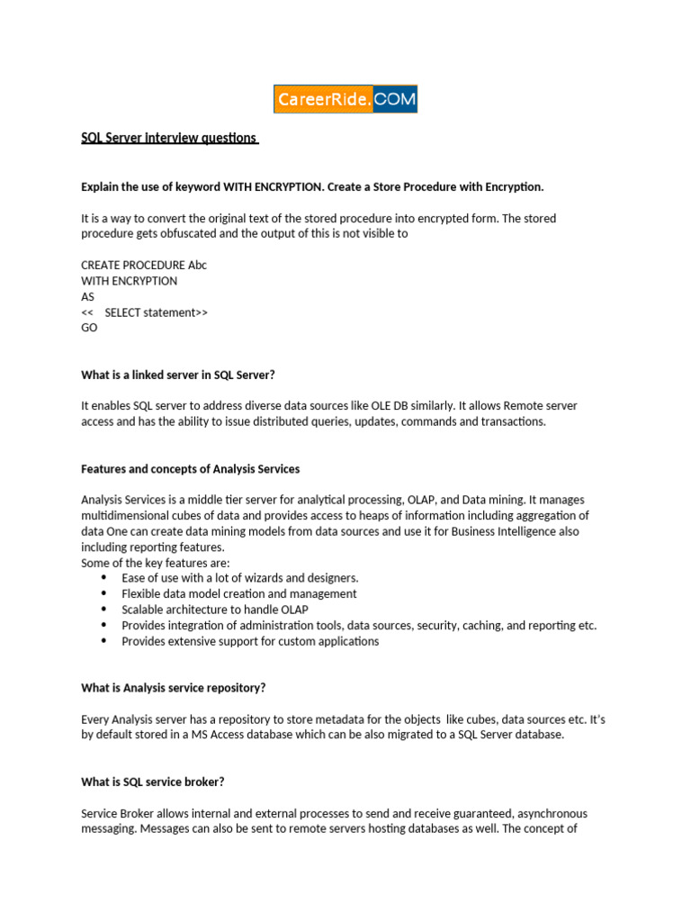 Carrieride (Finished) | PDF | Microsoft Sql Server | Database Transaction