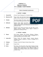 Schedule - Xi Himachal Pradesh Part A - Assembly Constituencies