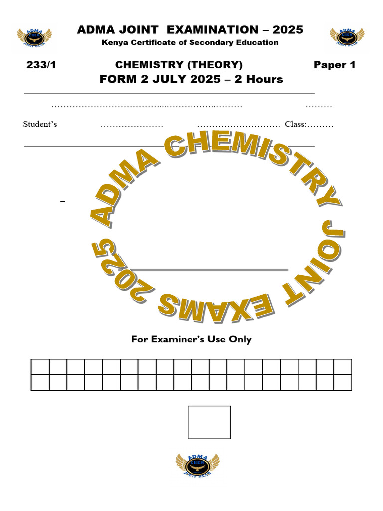 FORM 2 ADMA T2 2025-1 | PDF | Chemical Compounds | Acid