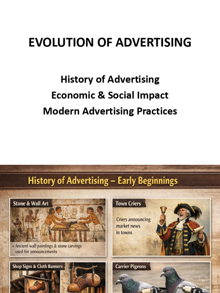 Evolution of Advertising | PDF | Advertising | Online Advertising