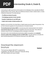 Cleanroom Classification Grades Explained | PDF