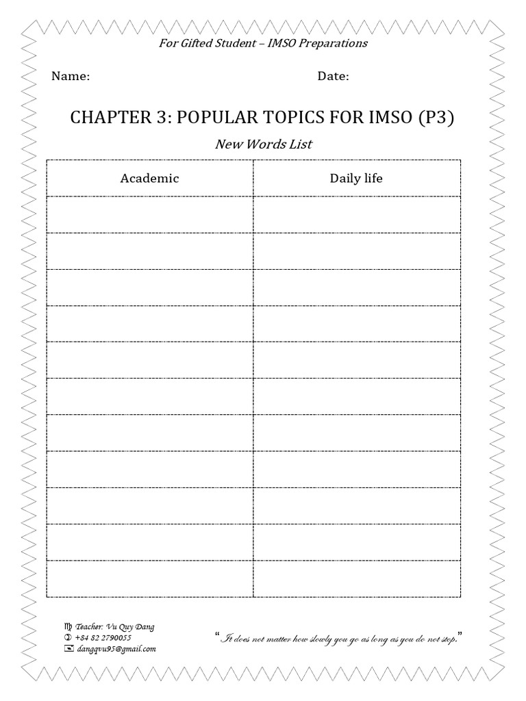 Topic 3 Prep for IMSO | PDF | Area | Mathematical Concepts