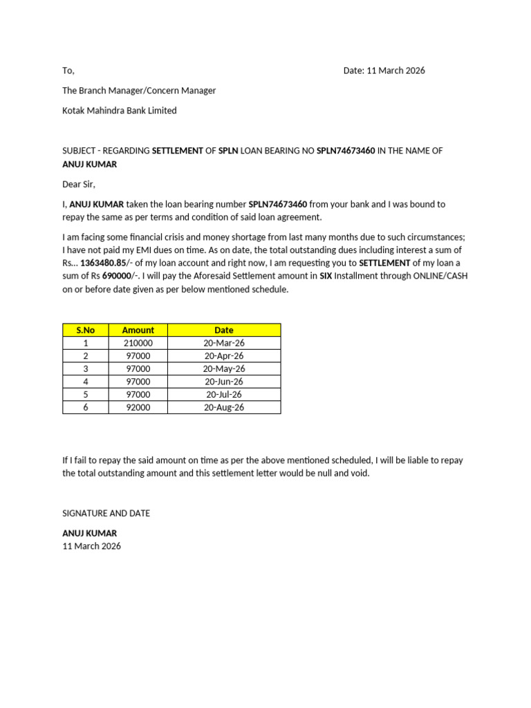 Consent Letter SPLN | PDF