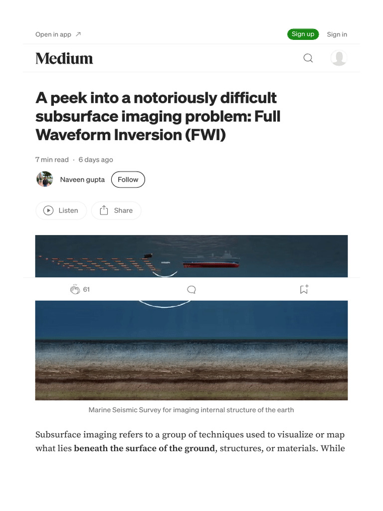 A Peek Into a Notoriously Difficult Subsurface Imaging Problem- Full ...