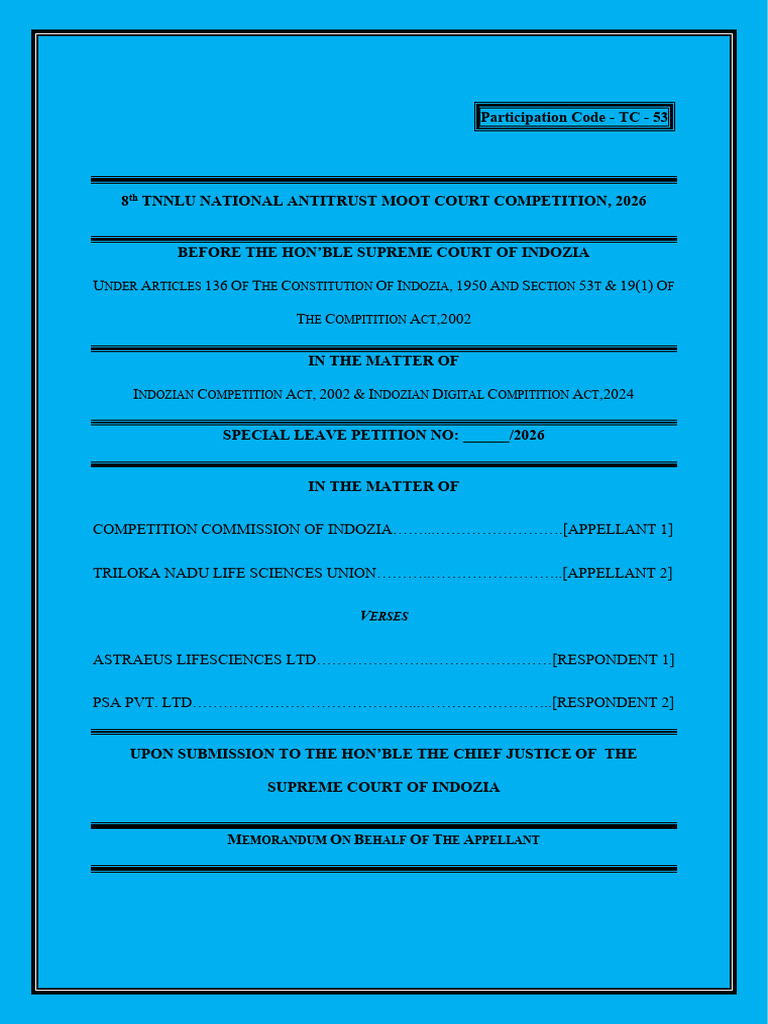 TC53A | PDF | Appeal | Competition Law