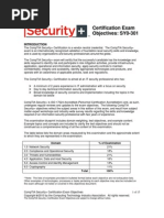 Certification Exam Objectives: SY0-301: Domain % of Examination