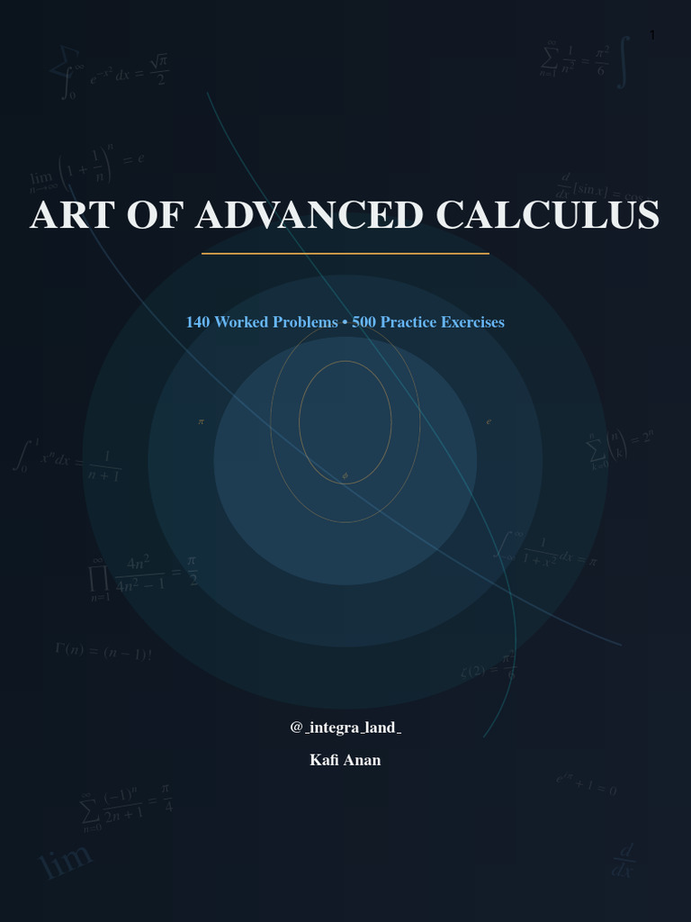 Art of Advanced Calculus | PDF | Complex Analysis | Functions And Mappings