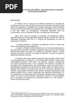 Perfil Profissional Do Professor a Ser Formado Pela UFSCar