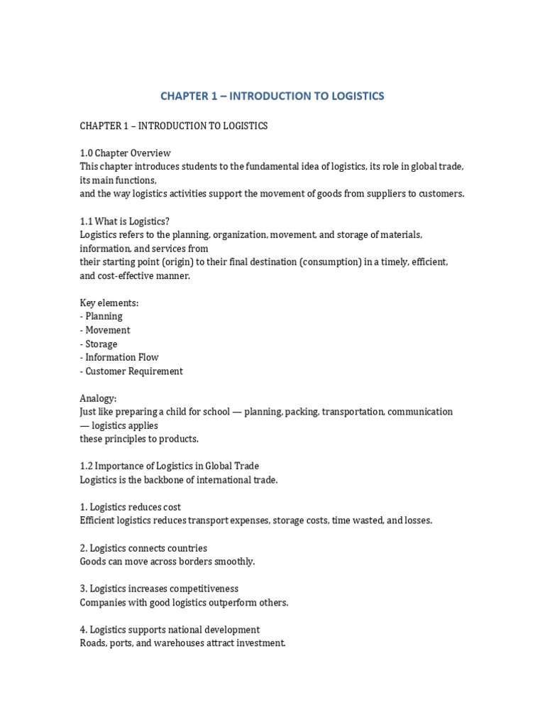 Complete_Logistics_Management_Course | PDF | Warehouse | Logistics