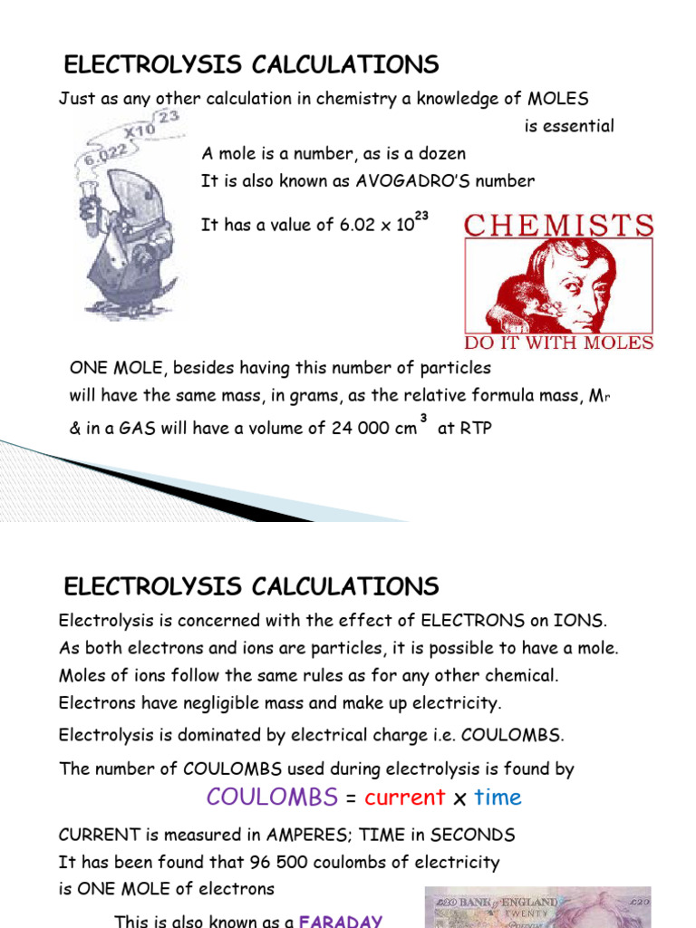 Form 4 Electrolysis Day 9 4th & 5th Worksheet (1) | PDF | Mole (Unit ...