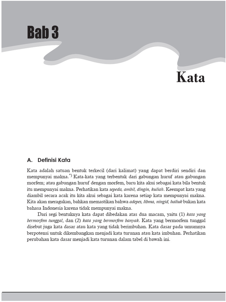 Bab 3 Kata | PDF