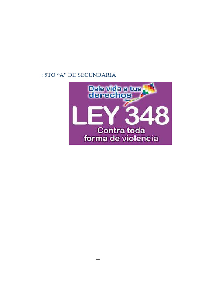 Informe Ley 348 Bien Hecho | PDF | La violencia contra las mujeres ...