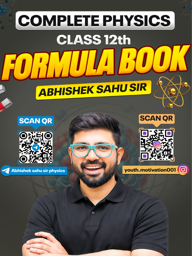 Class 12 Physics Formula Book | PDF