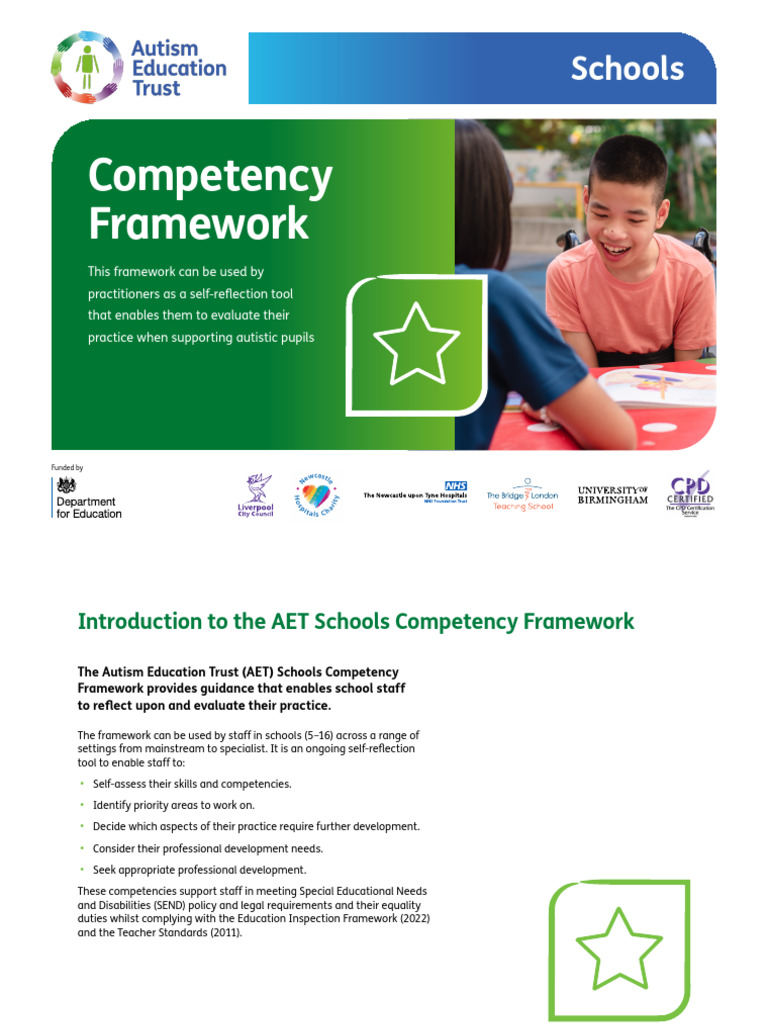 Aet Schools Competency Framework | PDF | Autism | Caregiver