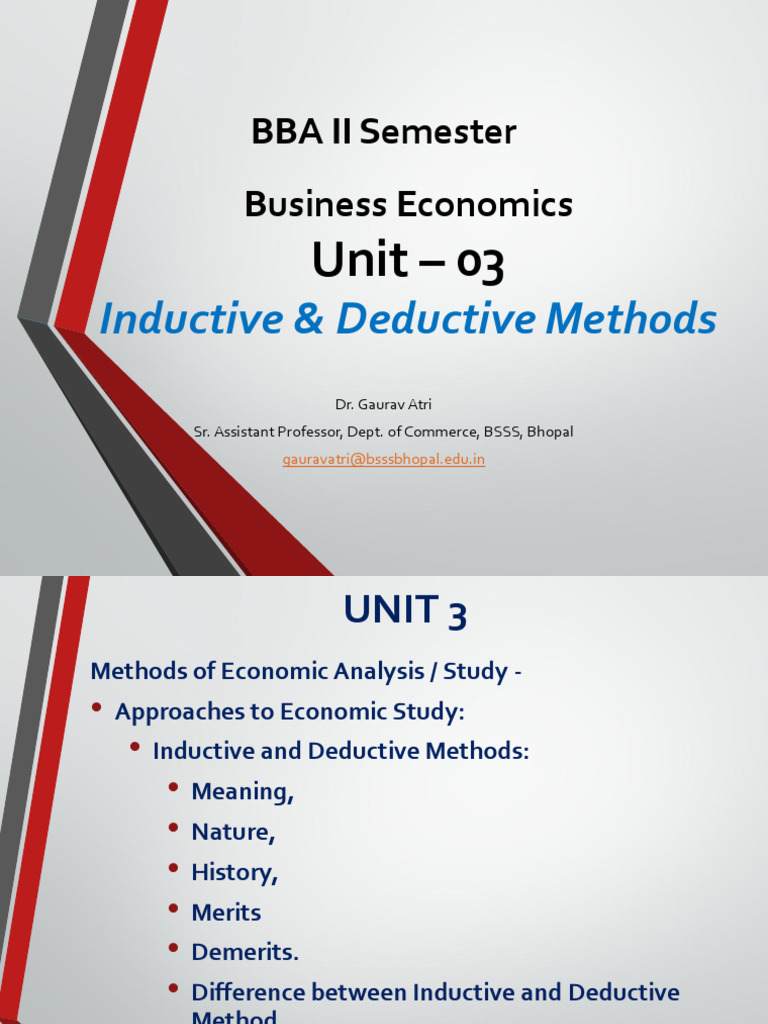 unit 3 | PDF | Methodology | Economics