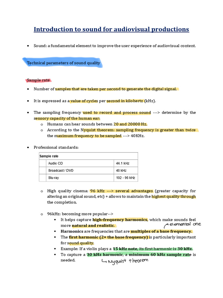 Sound Media Creation | PDF | Data Compression | Sampling (Signal ...