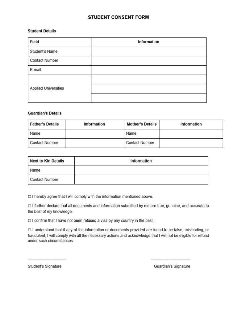Student Consent Form (6) | PDF
