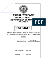 Estimate: Tribal Welfare Department