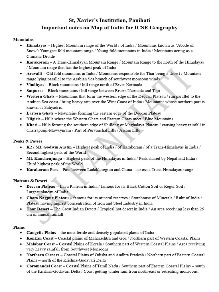 Map Work Indirect Questions 2027 | PDF | Earth Sciences | Physical ...