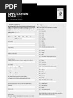 2010 Application Form Otago