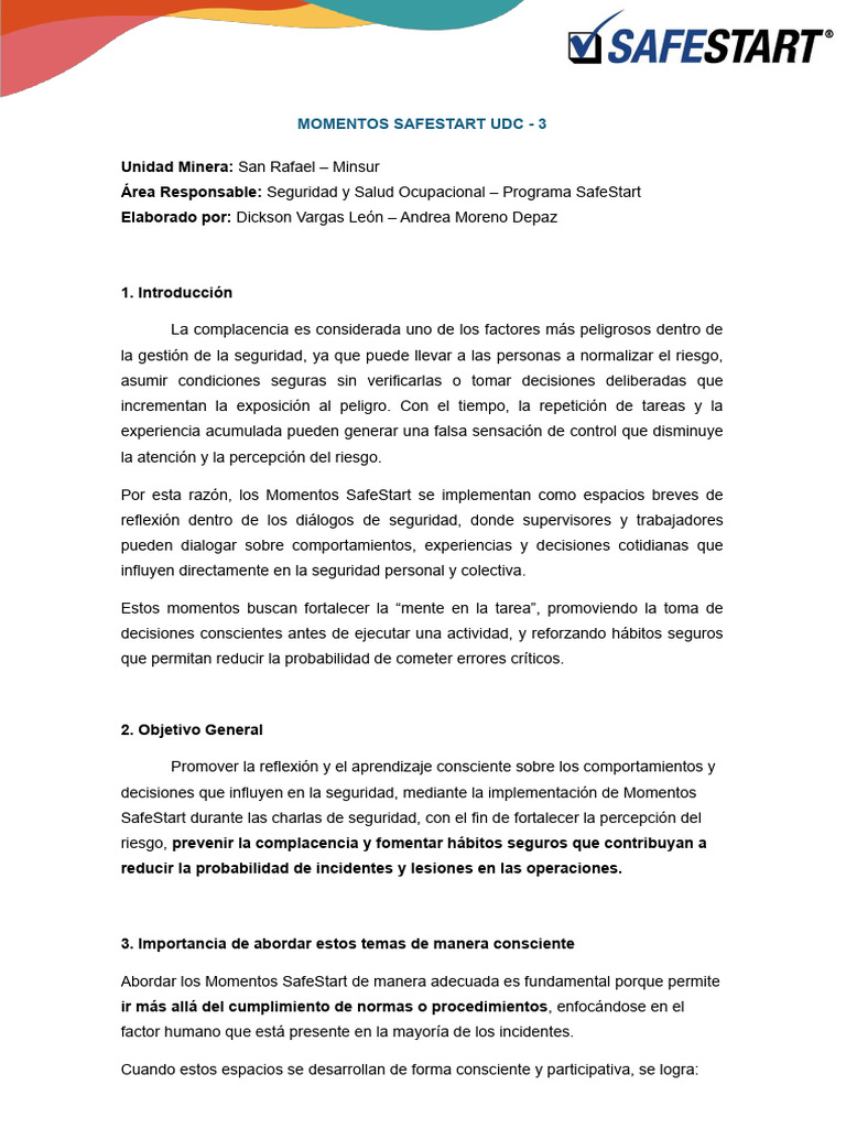 Momentos Safestart Udc - 3 (2026) | PDF | Riesgo | Valores