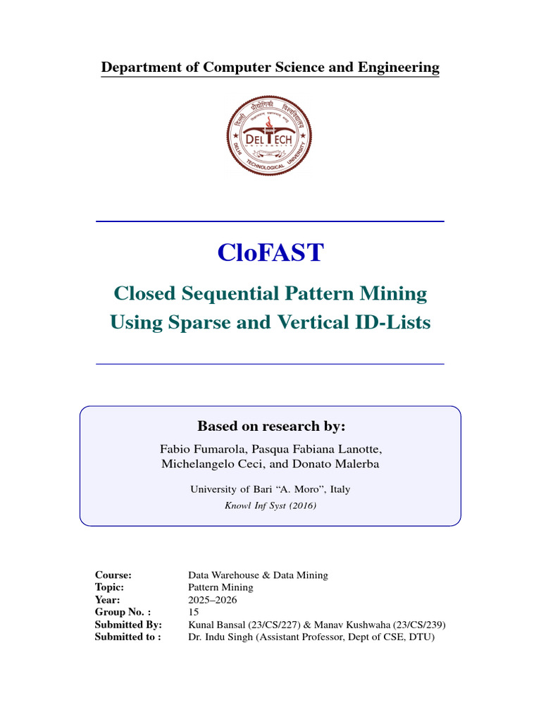 Clofast Claude Final | PDF | Information Science | Algorithms