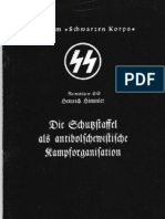 Himmler, Heinrich - Die Schutzstaffel Als Antibolschewistische Kampforganisation (1937, 33 S., Scan, Fraktur)