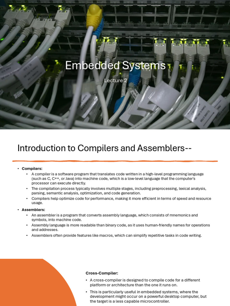 Embedded Systems Lecture 2 (1) | PDF | Microcontroller | Assembly Language