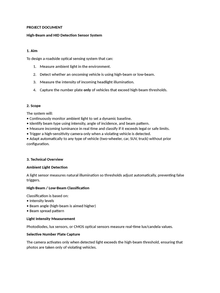 Project Document Hid Sensor | PDF