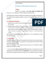 Placecom - Rules & Policies 2012
