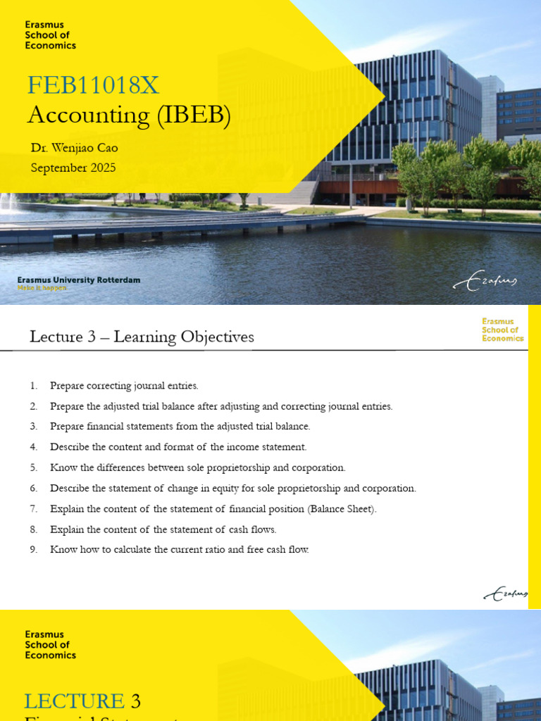 FA Lecture 3 (post) Financial Statements (1) | PDF | Bookkeeping ...