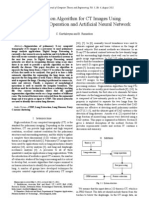 Segmentation Algorithm For CT Images Using Morphological Operation and Artificial Neural Network