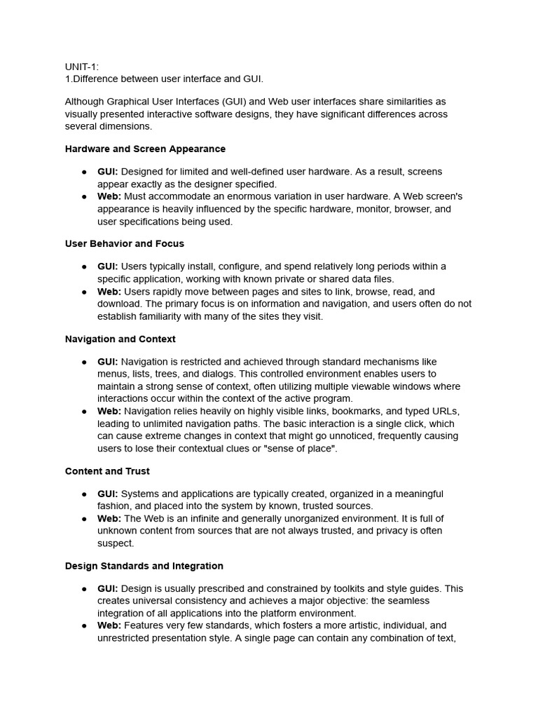 HCI | PDF | Graphical User Interfaces | World Wide Web