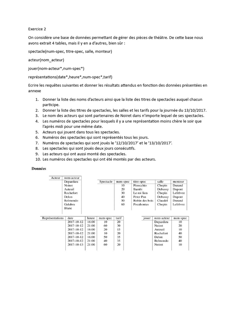 Exercice 2 | PDF