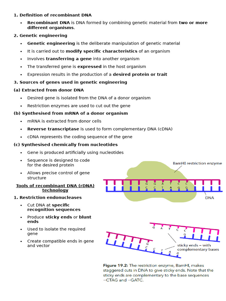 Unit 19 Genetic Engineering and Gene Editing | PDF | Crispr | Gene