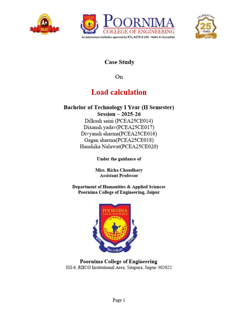 BEE Load Calculation Report - For Merge-1 | PDF | Energy Conservation ...