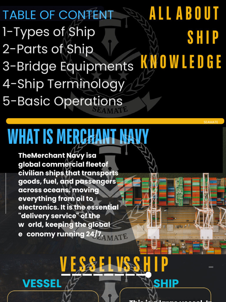 Seamate SHIP Knowledge | PDF | Ships | Water Transport