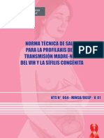 Norma Tecnica de Salud para La Profilaxis de La Transmision Madre Niño Del VIH y La Sìfilis Congenita