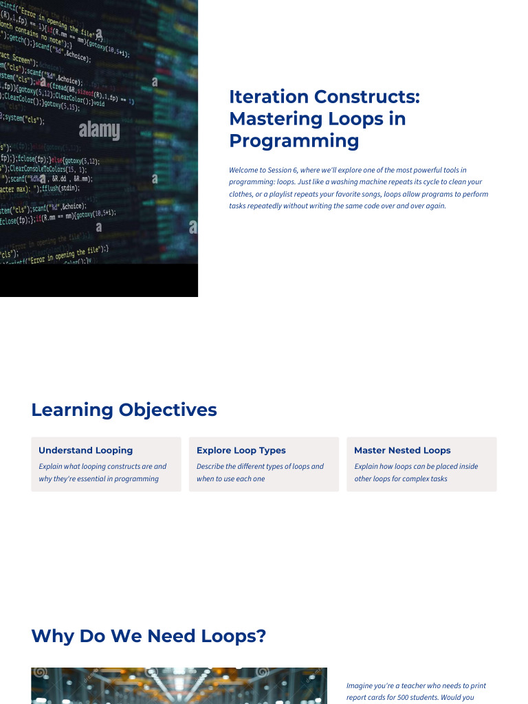 Iteration Constructs Mastering Loops in Programming | PDF | Control ...