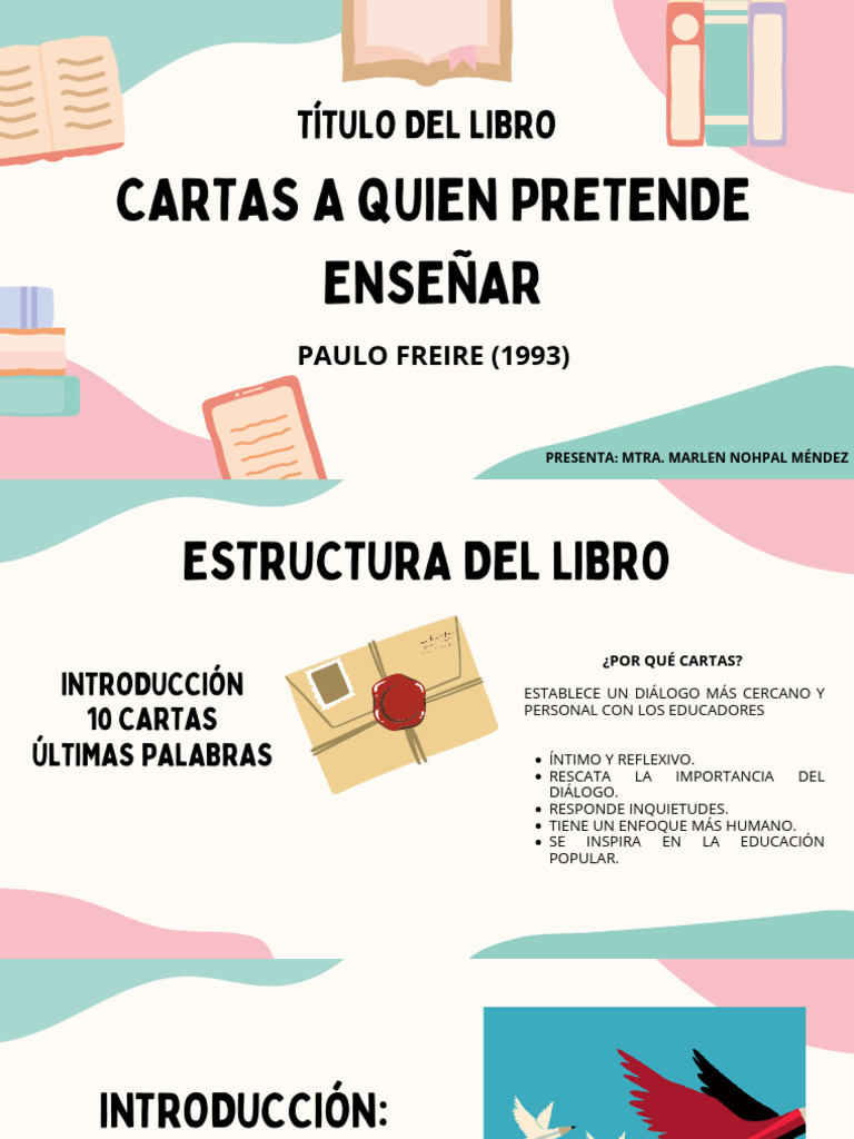 Cartas A Quien Pretende Enseñar-Mtra. Marlen Nohpal | PDF | Enseñando ...
