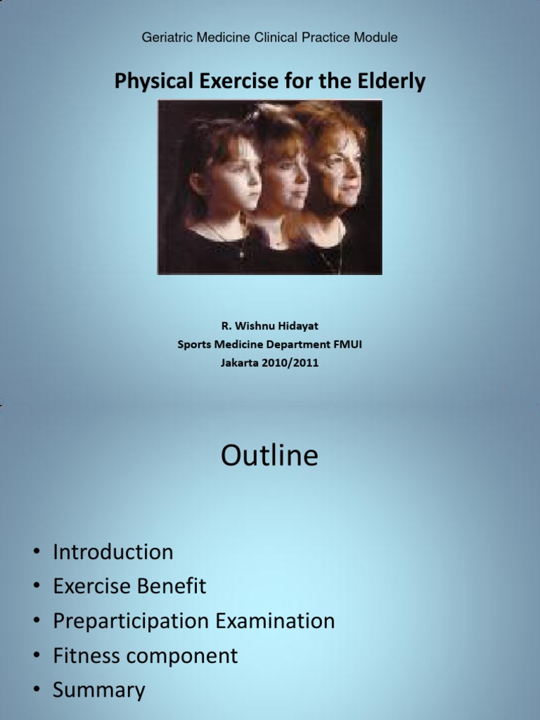 Exercise Benefits for Elderly Health | PDF | Physical Fitness ...