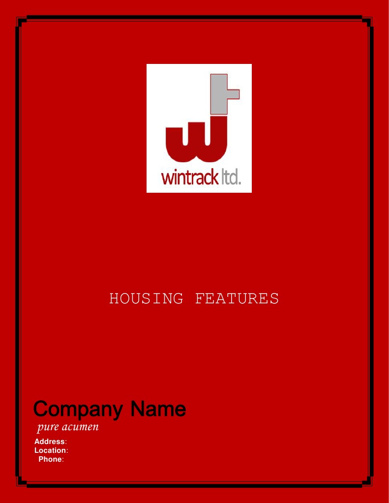 Housing Features and Specifications Guide | PDF