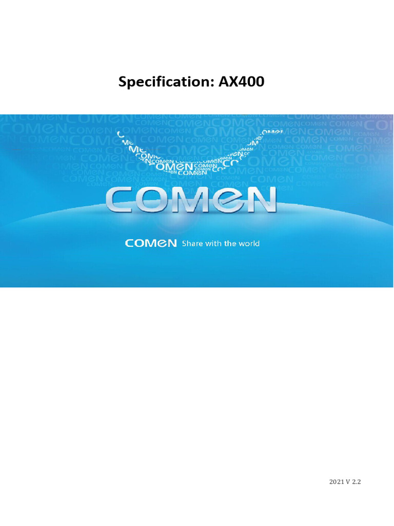 AX 400 Specification | PDF | Respiration
