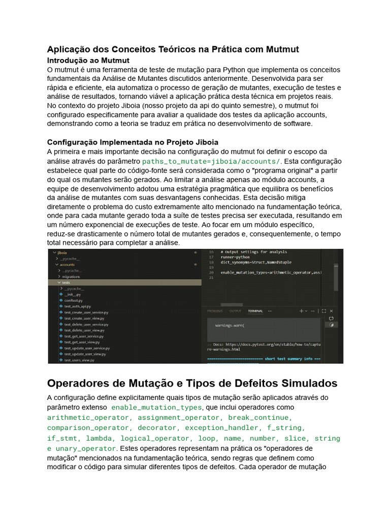 Mut Mut | PDF | Testes de software | Mutação