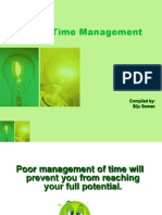 Time Management: Compiled By: Biju Soman