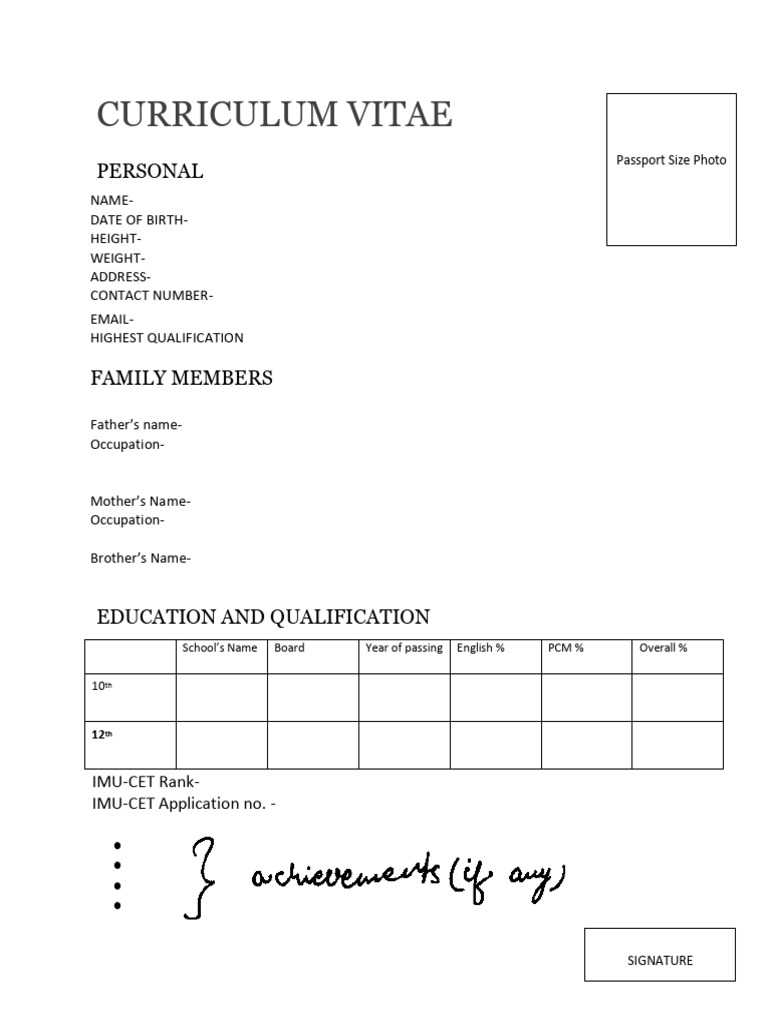 CV Sample-1 | PDF